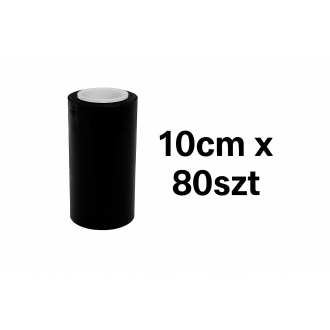 Folia stretch czarna mini 10cm/100m 80szt