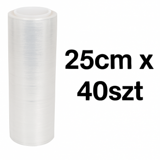 Folia MINI RAP 25cm/100m transparent 40szt Wysyłka GRATIS