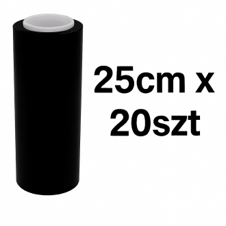 Folia mini czarna 25cm/100m