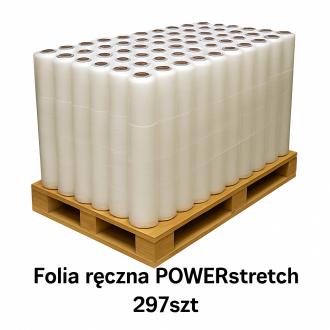 Folia ręczna POWERstretch wzmacniana 50/250m - 297szt