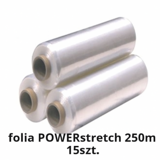 Folia ręczna POWERstretch wzmacniana 50/250m 15 rolek -...