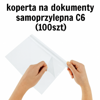 Koperty na dokumenty  samoprzylepne C6 100szt