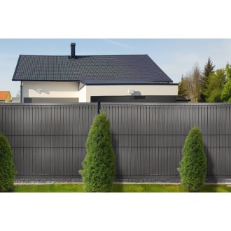 Listwy ogrodzeniowe pionowe 153 x250 RD03 ciemny szary