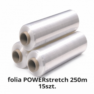 Folia ręczna POWERstretch wzmacniana 50/250m 15 rolek -...