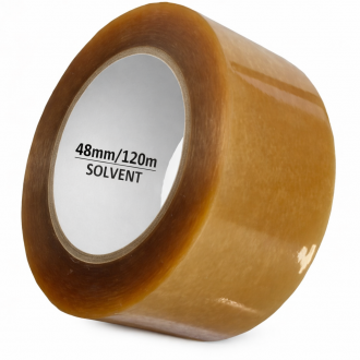 Taśma pakowa 48mm/120m  SOLVENT transparent 72szt wys. GRATIS