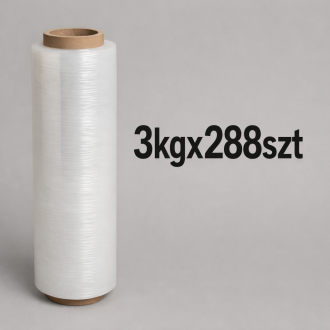 Folia stretch ręczna transparent 15mic  3,00kg 288szt