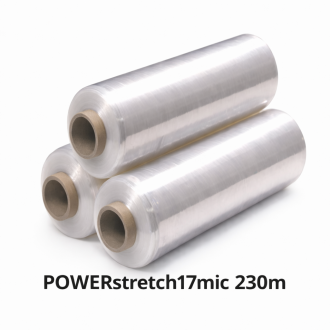 Folia ręczna POWERstretch wzmacniana 17mic 50/230m 15 rolek -...